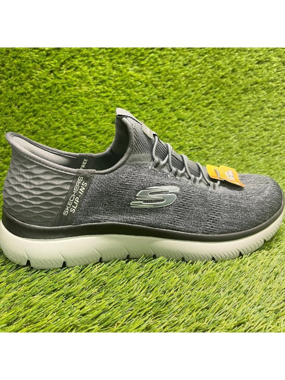 Skechers Summits Key Pace Mens Size 8.5E Charcoal Black Athletic Shoes Sneakers